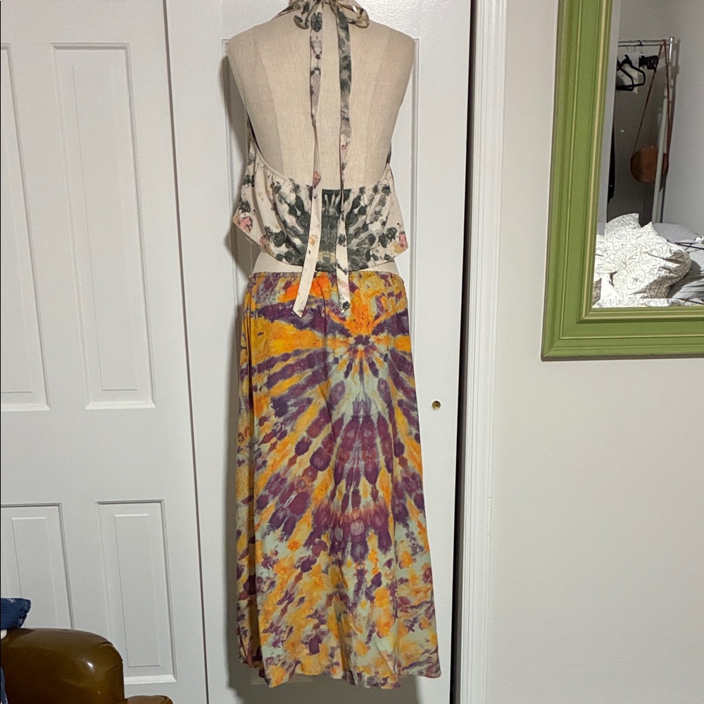 Free People Tie-Dye Halter Top and Skirt Set - Picture 6 of 7